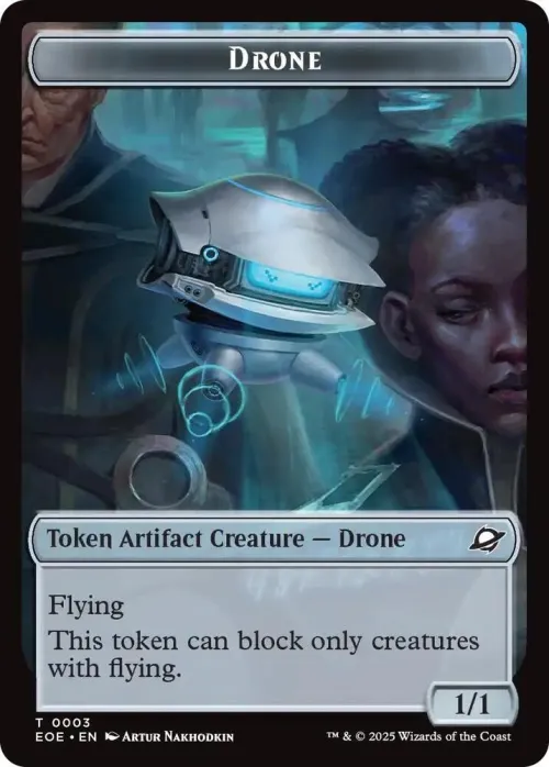Drone // Lander (0006) Doubled-Sided Token - Foil