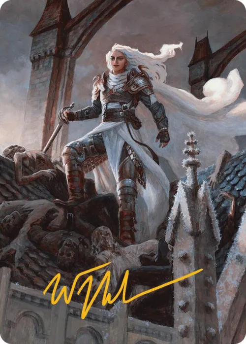 Thalia, Heretic Cathar Art Card - Gold Stamped Signature