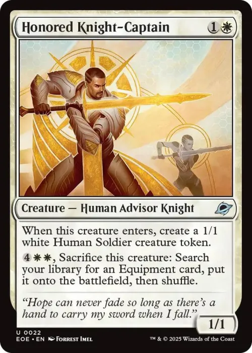 Honored Knight-Captain - Foil