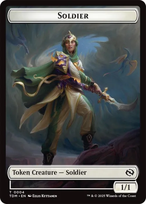 Soldier (0004) // Soldier (0005) Double-Sided Token - Foil