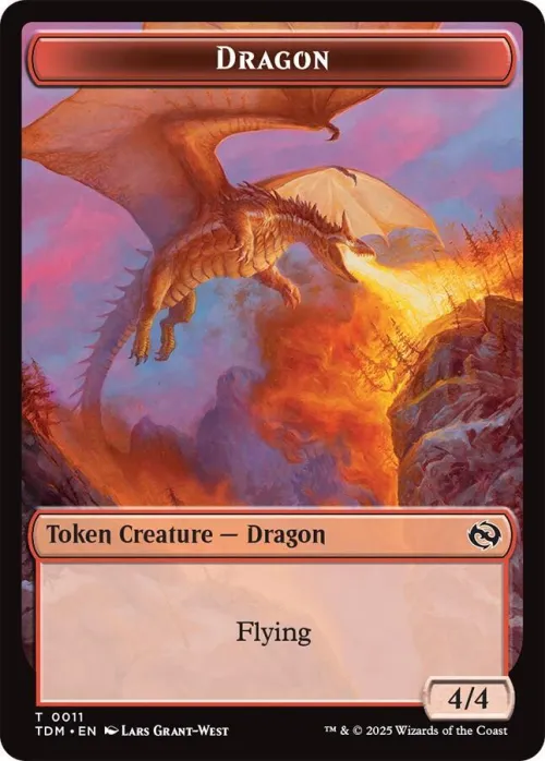 Dragon (0011) // Warrior Double-Sided Token