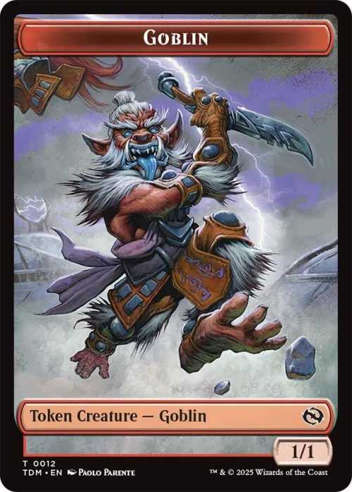 Goblin // Warrior Double-Sided Token - Foil