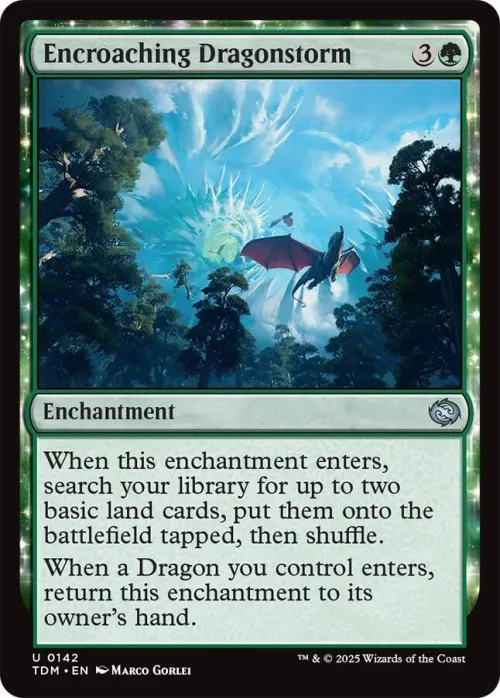 Encroaching Dragonstorm - Foil