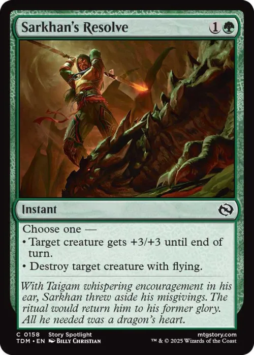 Sarkhan's Resolve - Foil