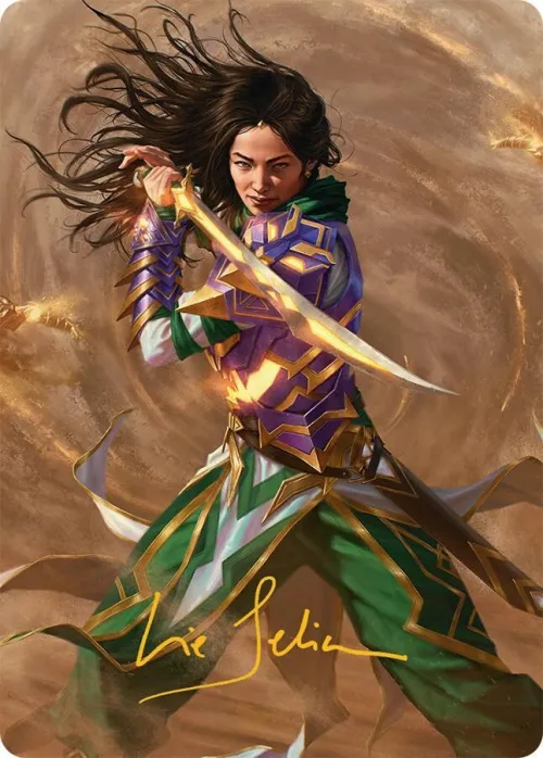 Descendant of Storms Art Card - Gold Stamped Signature