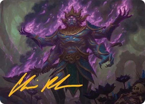 Rot-Curse Rakshasa Art Card - Gold Stamped Signature
