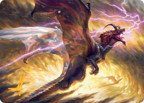 Stormscale Scion Art Card - Gold Stamped Signature