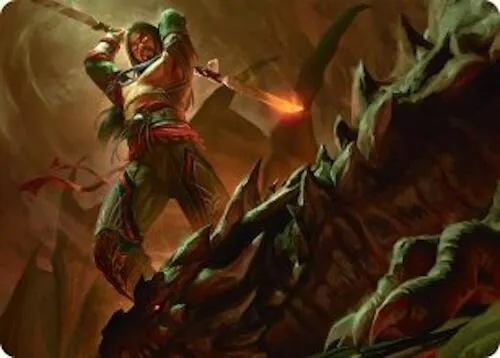 Sarkhan's Resolve Art Card