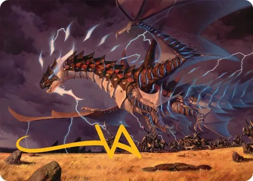 Neriv, Heart of the Storm Art Card - Gold Stamped Signature