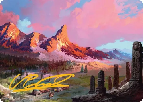 Rugged Highlands Art Card - Gold Stamped Signature