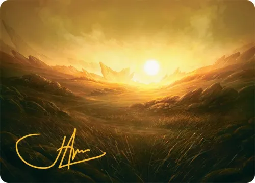 Plains Art Card - Gold Stamped Signature