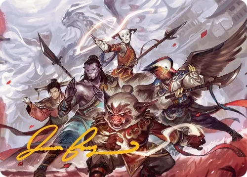 Will of the Jeskai Art Card - Gold Stamped Signature