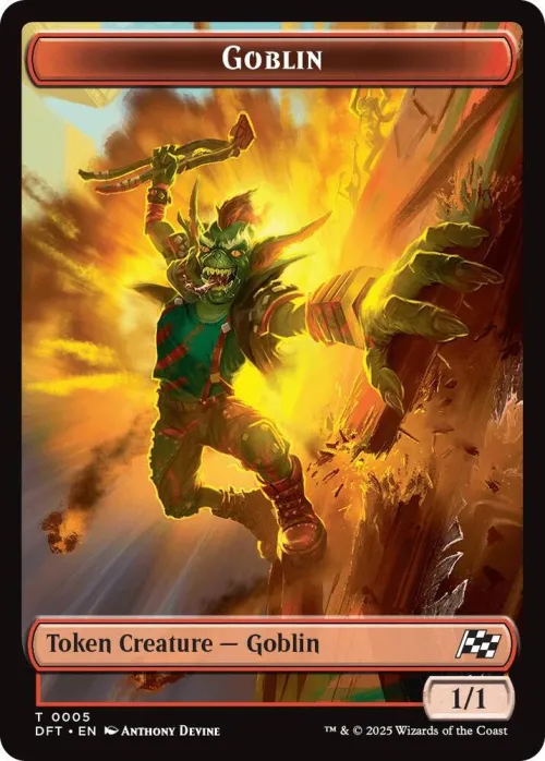 Goblin // Thopter (0010) Double-Sided Token - Foil