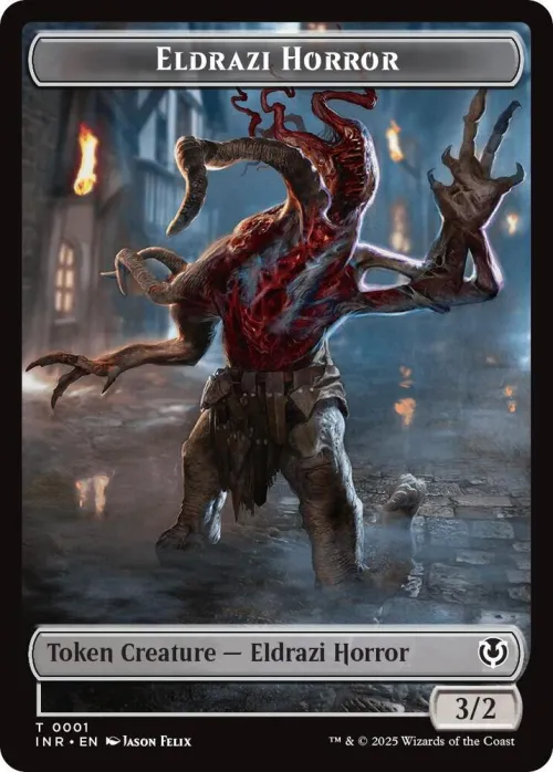 Eldrazi Horror // Human Soldier (0003) Double-Sided Token - Foil