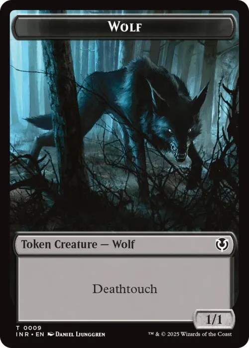 Wolf (0009) // Wolf (0018) Double-Sided Token - Foil