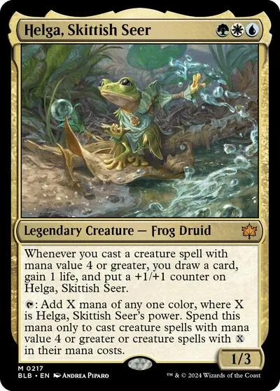Helga, Skittish Seer - Foil