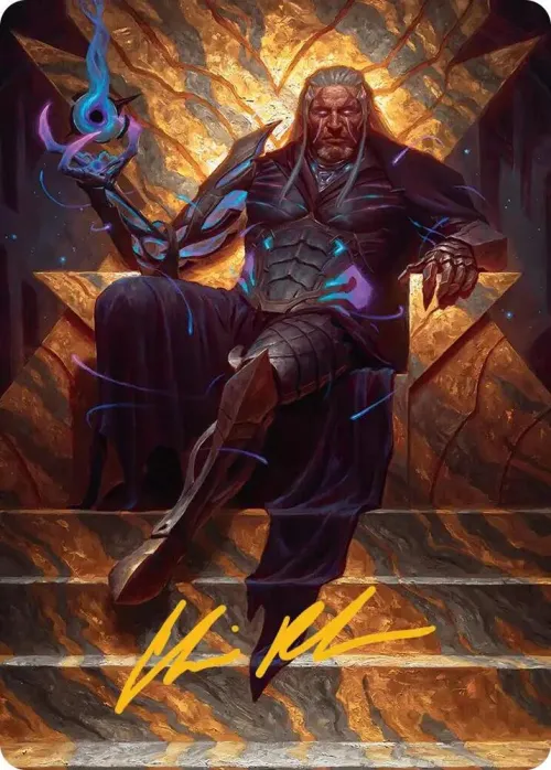 Tezzeret, Cruel Captain Art Card - Gold Stamped Signature