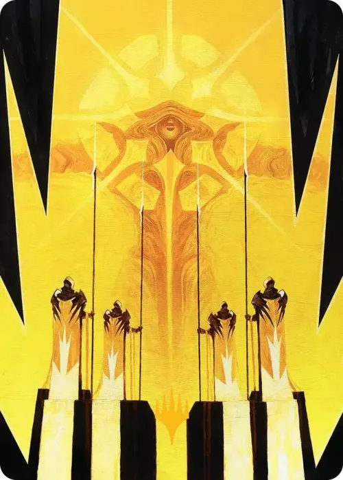 Hardlight Containment Art Card - Gold Stamped Planeswalker Symb