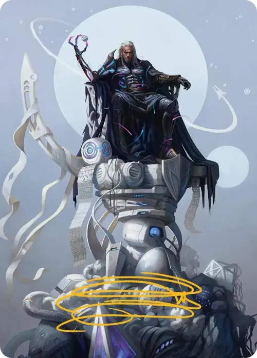 Tezzeret, Cruel Captain Art Card - Gold Stamped Signature
