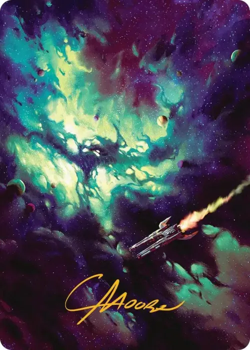 Blinkmoth Nexus Art Card - Gold Stamped Signature