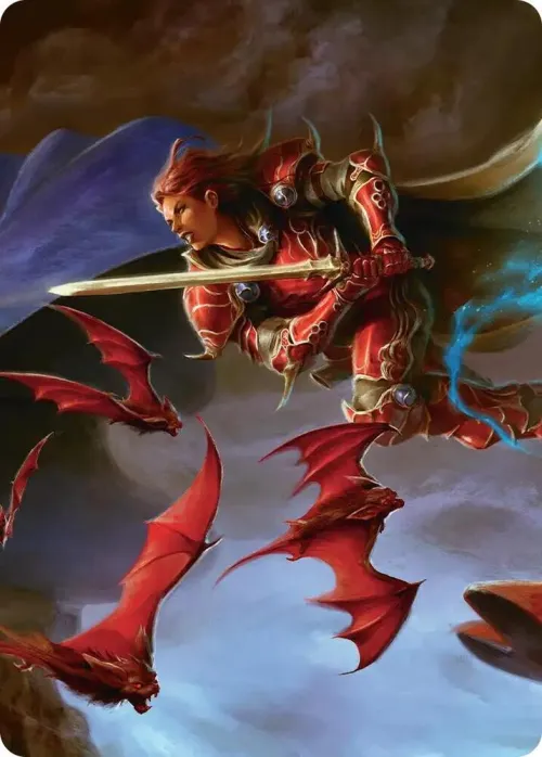 The Destined Warrior Scene Art Card - Normal The Destined Warrior Sc
