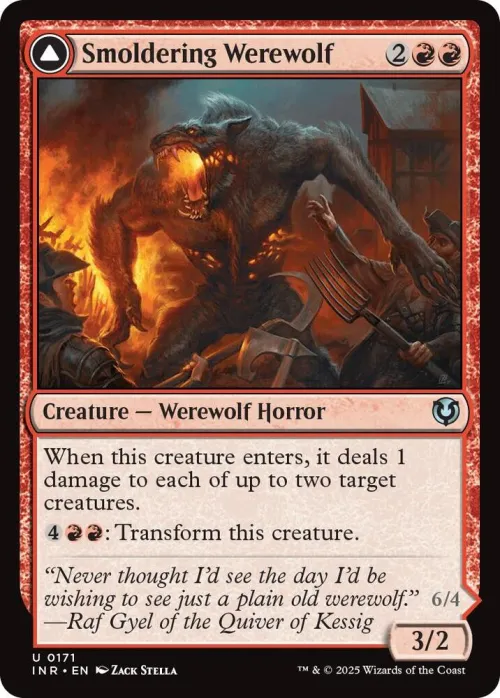 Smoldering Werewolf - Foil