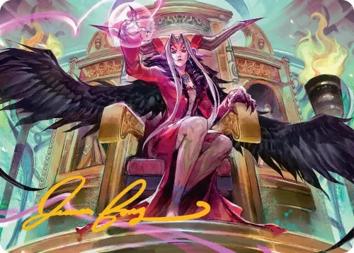 Sorceress's Schemes Art Card - Gold Stamped Signature