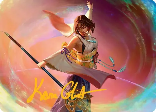 Yuna, Grand Summoner Art Card - Gold Stamped Signature