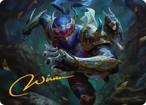 Shadow, Mysterious Assassin Art Card - Gold Stamped Signature