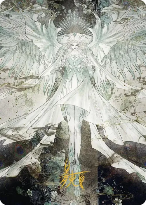 Hydaelyn, the Mothercrystal Art Card - Gold Stamped Signature