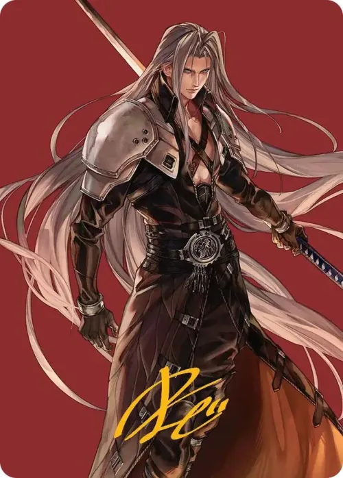 Sephiroth, Fabled SOLDIER Art Card - Gold Stamped Signature