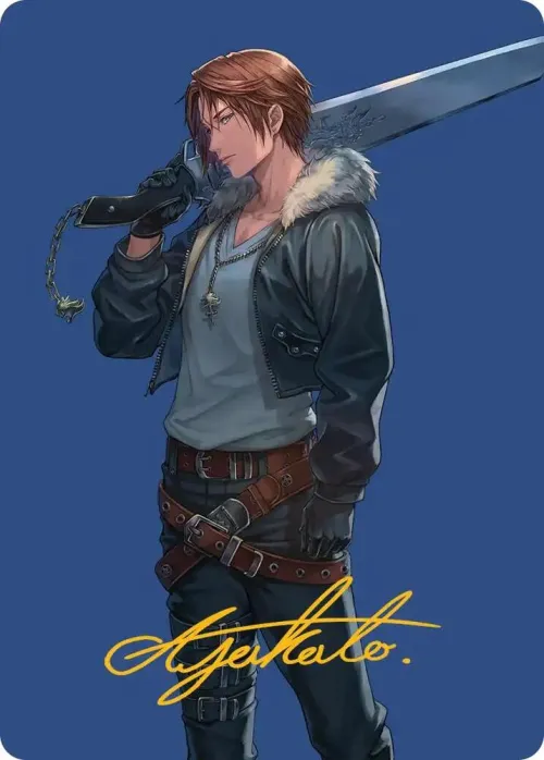 Squall, SeeD Mercenary Art Card - Gold Stamped Signature