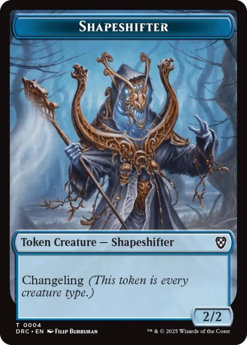 Shapeshifter // Zombie (0003) Double-Sided Token - Foil