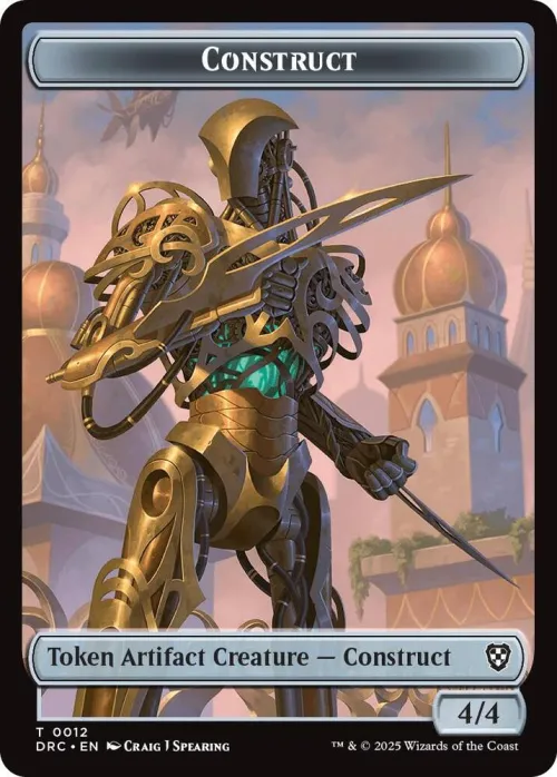 Construct // Golem (0013) Double-Sided Token