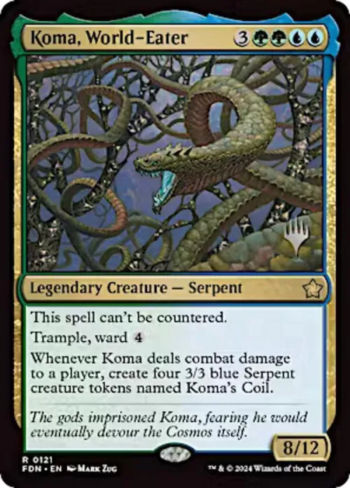 Koma, World-Eater - Foil Koma World Eater