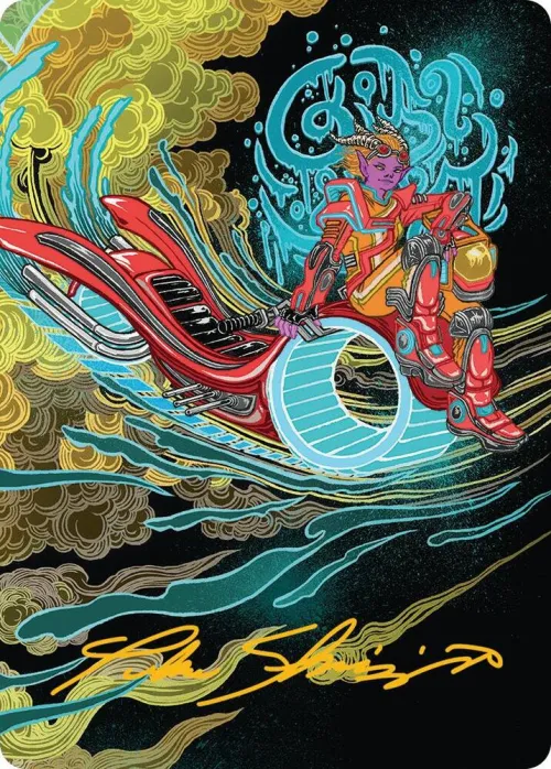 Cloudspire Skycycle Art Card - Gold Stamped Signature