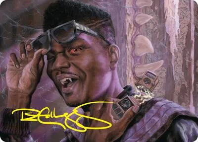 Dashing Bloodsucker Art Card - Gold Stamped Signature