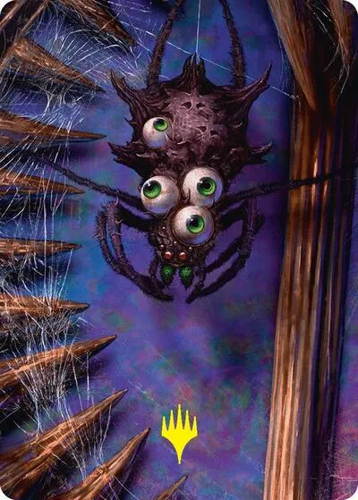 Spider Art Card - Gold Stamped Planeswalker Symb