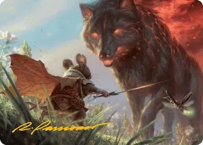 Repel Calamity Art Card - Gold Stamped Signature