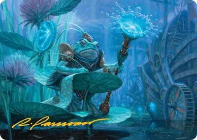 Dour Port-Mage Art Card - Gold Stamped Signature