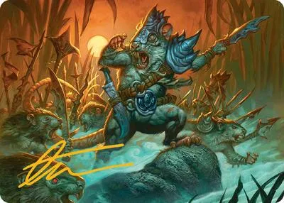 Persistent Marshstalker Art Card - Gold Stamped Signature