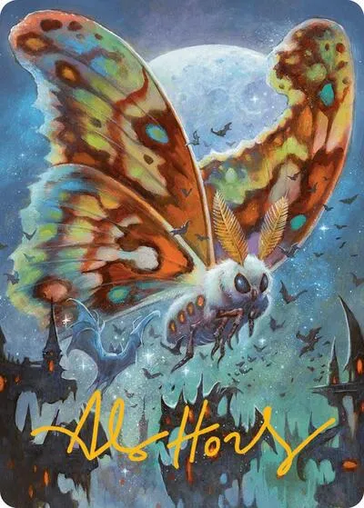 Luminous Broodmoth Art Card - Gold Stamped Signature