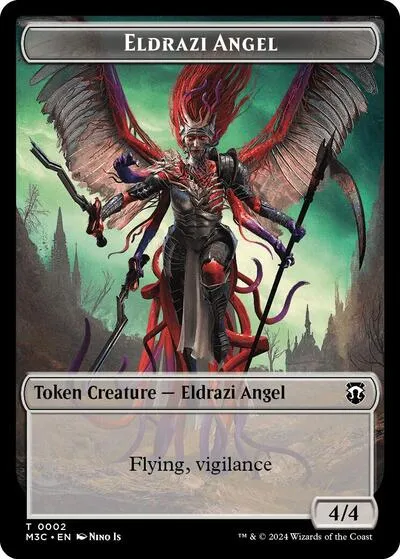 Eldrazi Angel (Ripple Foil) // Copy Double-Sided Token - Ripple Foil
