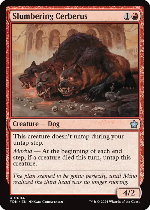 Slumbering Cerberus - Foil