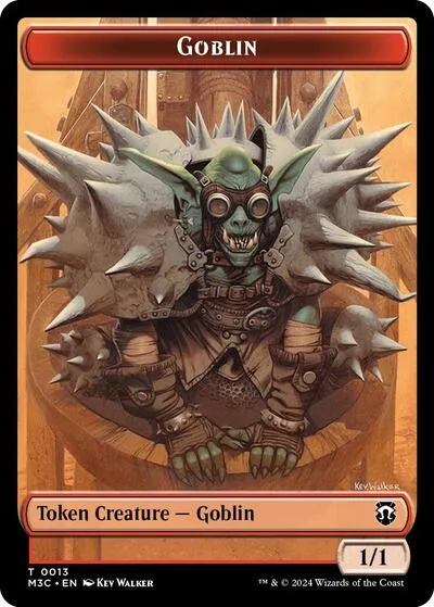 Goblin (Ripple Foil) // Tarmogoyf Double-Sided Token