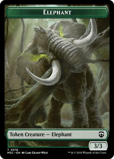 Elephant // Zombie Double-Sided Token
