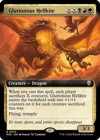 Gluttonous Hellkite - Ripple Foil
