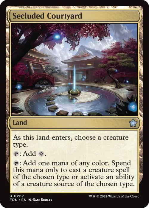Secluded Courtyard - Foil