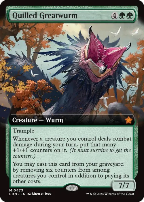 Quilled Greatwurm - Foil