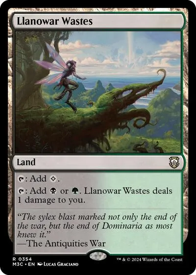 Llanowar Wastes - Ripple Foil